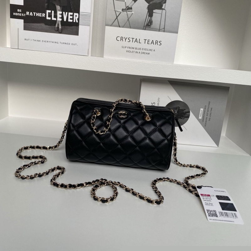 Ch*el top handle bags